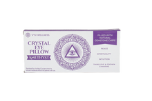 Load image into Gallery viewer, Amethyst Eye Pillow for Yoga, Meditation, Attraction, Manifestation, Chakra Work, Crystal Program, Weighted Relaxation