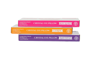 Amethyst Eye Pillow for Yoga, Meditation, Attraction, Manifestation, Chakra Work, Crystal Program, Weighted Relaxation