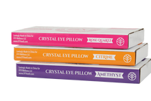 Load image into Gallery viewer, Citrine Eye Pillow for Yoga, Meditation, Attraction, Manifestation, Chakra Work, Crystal Program, Weighted Relaxation