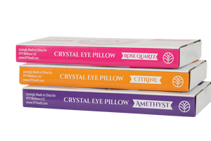 Citrine Eye Pillow for Yoga, Meditation, Attraction, Manifestation, Chakra Work, Crystal Program, Weighted Relaxation