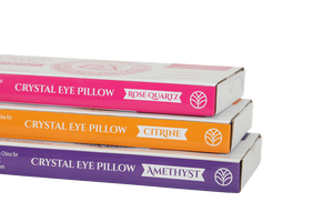Rose Quartz Eye Pillow for Yoga, Meditation, Passion, Attraction, Manifestation, Chakra Work, Crystal Program, Weighted Relaxation