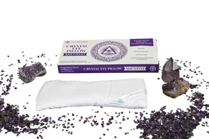 Amethyst Eye Pillow for Yoga, Meditation, Attraction, Manifestation, Chakra Work, Crystal Program, Weighted Relaxation