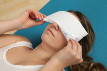 Load image into Gallery viewer, Citrine Eye Pillow for Yoga, Meditation, Attraction, Manifestation, Chakra Work, Crystal Program, Weighted Relaxation
