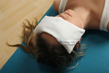 Load image into Gallery viewer, Amethyst Eye Pillow for Yoga, Meditation, Attraction, Manifestation, Chakra Work, Crystal Program, Weighted Relaxation
